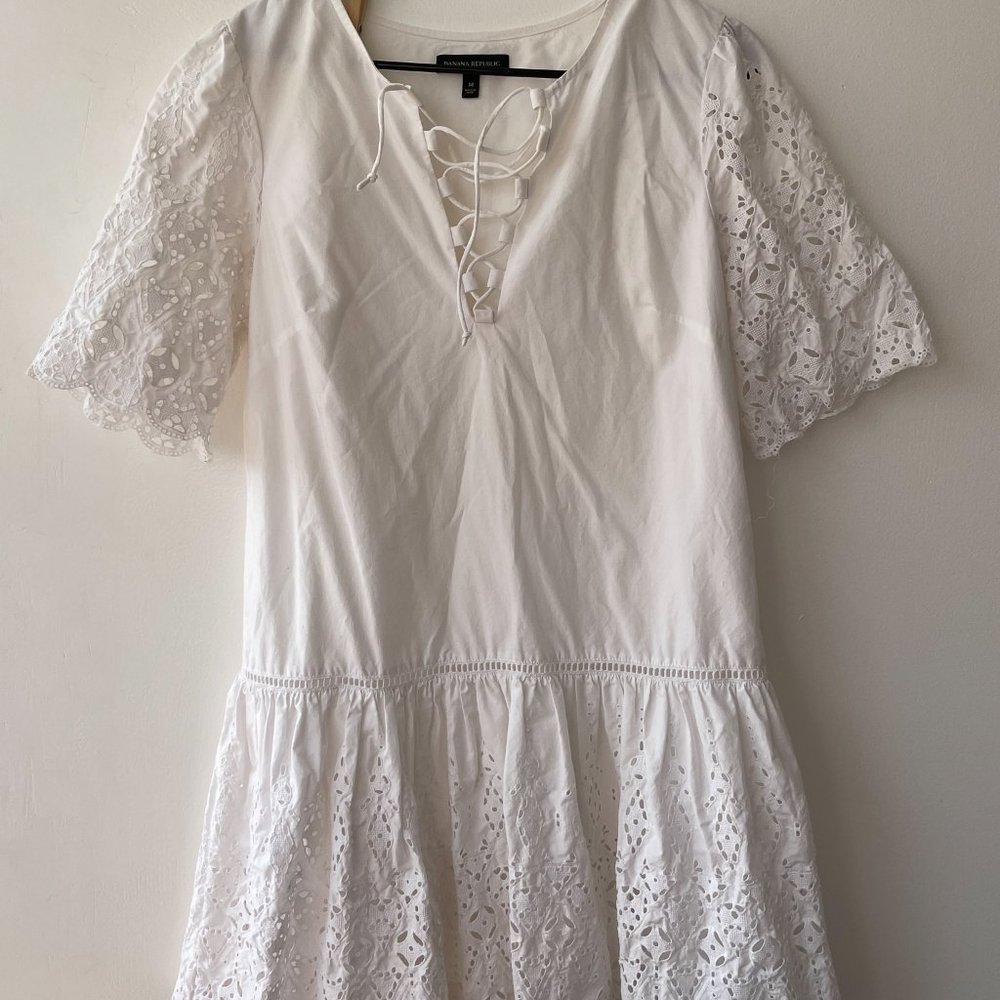 White Banana Republic Sundress